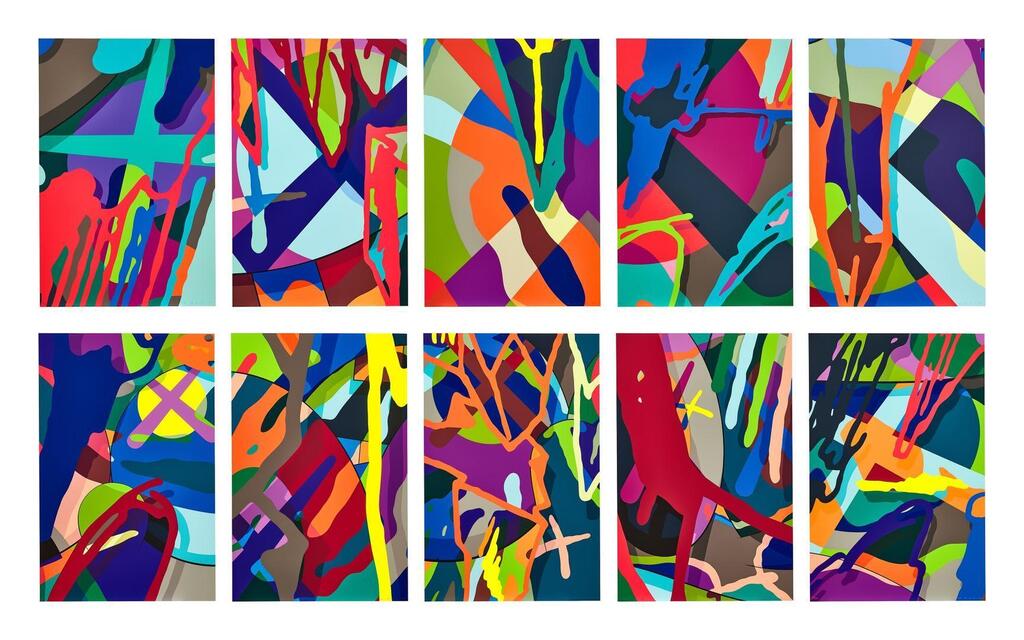 KAWS - Tension (Portfolio of 10 Prints) 張力（一套十張）