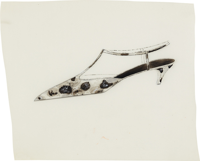 Andy Warhol, ‘Shoe (floral)’, ca. 1955, Phillips