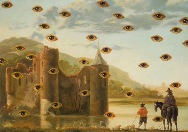 Laurent Grasso, ‘Studies into the past’, Painting, Oil on canvas, framed in oak wood, Olivier Malingue