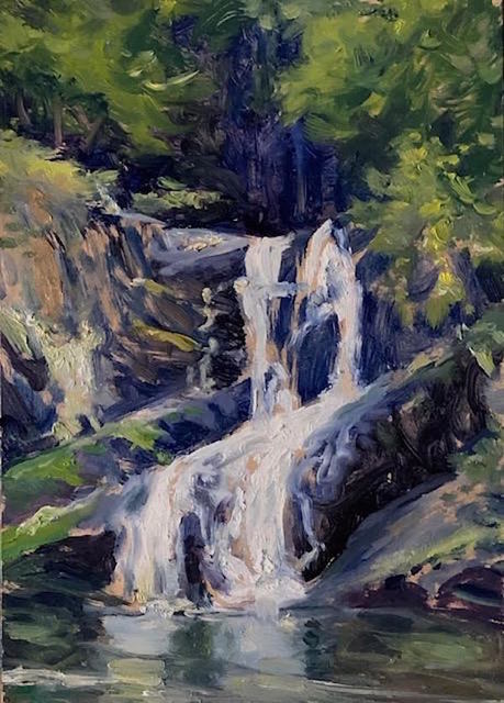 Richard Rosenblatt, ‘Indian Brook Falls’, 2020, Painting, Oil, The Galleries at Salmagundi