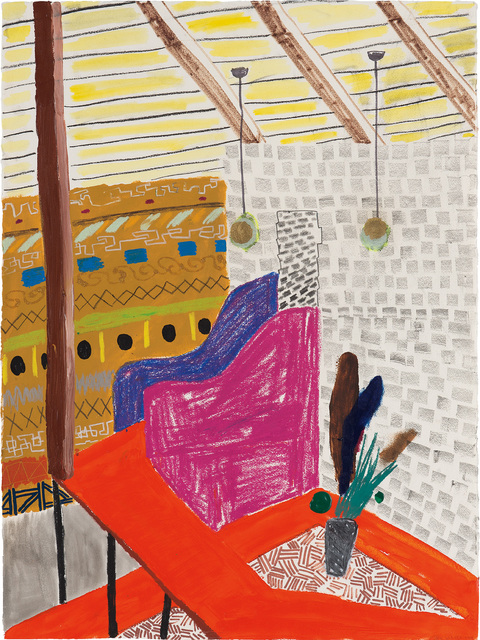 Shara Hughes, ‘Ramp’, 2008, Drawing, Collage or other Work on Paper, Mixed media on paper, Phillips