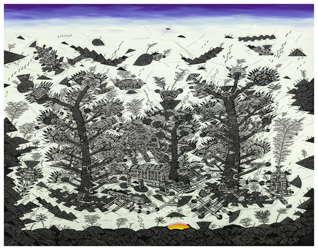 Shu-Kai Lin, ‘Balcony City Civilization-We rest in the giant woods’, 2016, Der-Horng Art Gallery
