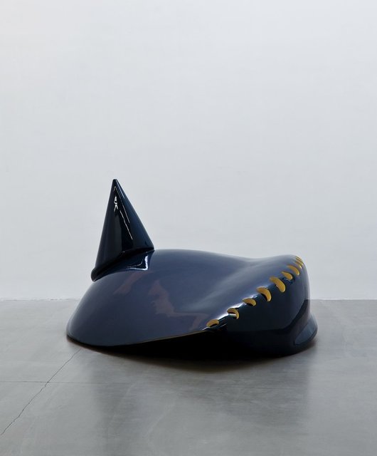 Not Vital, ‘Model for a Bus Station in Ouagadougou, West Africa’, 2009, Sculpture, Painted stainless steel, Galerie Nordenhake