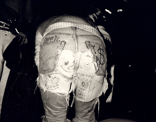 Andy Warhol, ‘Andy Warhol, Photograph of Blue Jeans with designs by Haring, Scharf and Warhol’, ca. 1986, Hedges Projects