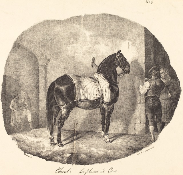 Théodore Géricault, ‘Cheval de la plaine de Caen’, 1822, National Gallery of Art, Washington, D.C.