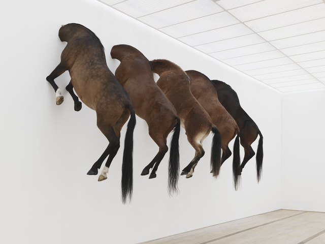 Maurizio Cattelan, ‘View of the exhibition KAPUTT’, 2013, Fondation Beyeler