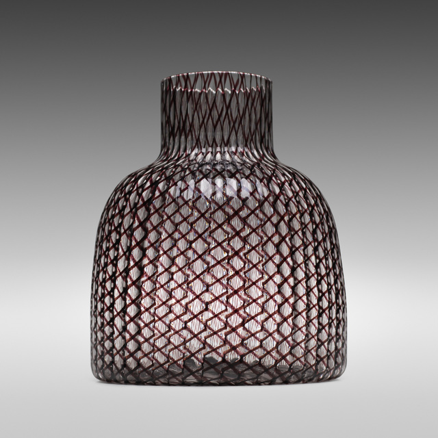 Paolo Venini, ‘Zanfirico vase, model 4701’, 1955, Design/Decorative Art, Zanfirico glass with Type M ciclamino canes, Rago/Wright