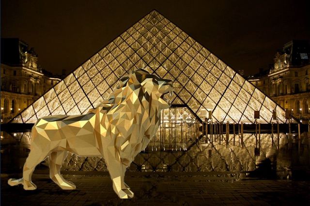 Richard Orlinski, ‘Lion’, 2019, Sculpture, Resin, Inception Gallery