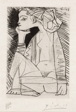 Pablo Picasso, ‘The Lovers, Geneviève Looking for Me, II (Les Amoreux, Geneviève cherche moi II)’, 1951, Dallas Museum of Art