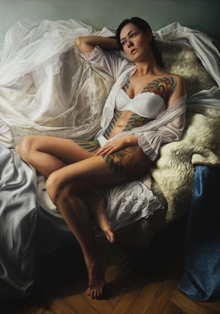 Agnieszka Nienartowicz, ‘Girl in White III’, 2019, Gallery at Zhou B Art Center
