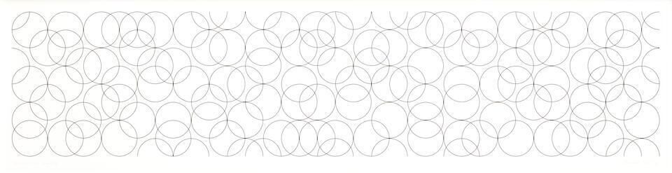 Bridget Riley - Composition with Circles 4 (Schubert 58)