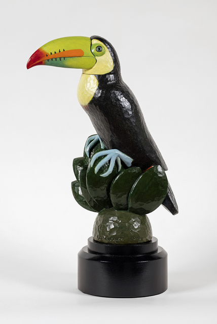 David Everett, ‘Fleurette’, 2016, Sculpture, Polychromed mahogany, Valley House Gallery & Sculpture Garden