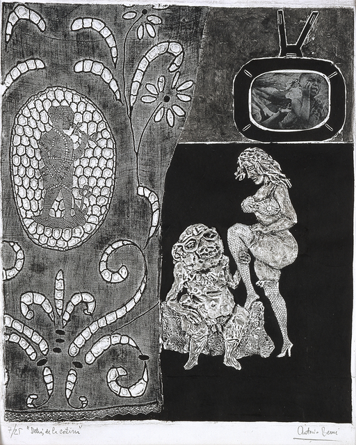 Antonio Berni, ‘Detrás de la cortina (Behind the Curtain)’, 1963, Blanton Museum of Art