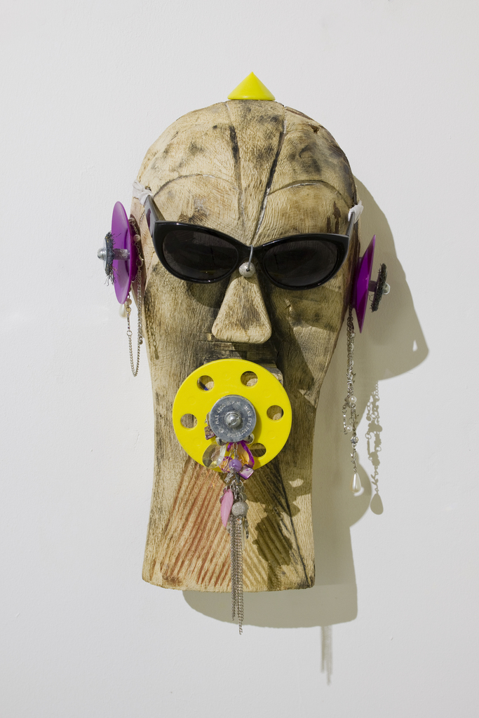 Pascale Marthine Tayou,
Masque délavé, 2015. Wood, mixed media. Image courtesy of the artist and GALLERIA CONTINUA. Photo by Rémi Lavalle. Pascale Marthine Tayou,
Masque délavé, 2015. Wood, mixed media. Image courtesy of the artist and GALLERIA CONTINUA. Photo by Rémi Lavalle.