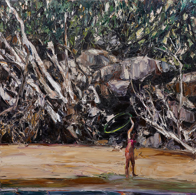 Nicholas Harding, ‘Estuary landscape (hoola-hoop)’, 2014, Olsen Irwin