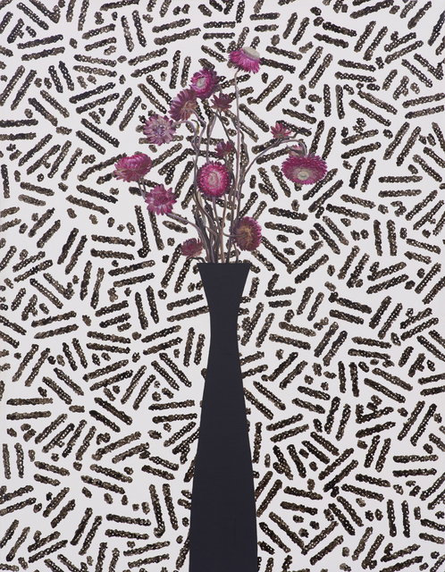 Jen Mazza, ‘Pink Strawflowers/Security Pattern’, 2015, Tibor de Nagy