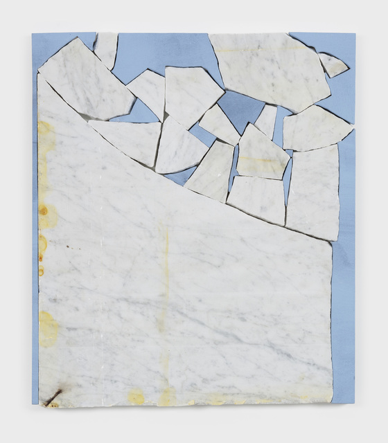 Sam Moyer, ‘A New Castle’, 2018, Painting, Marble, hand painted canvas mounted to MDF panel, Free Arts NYC Benefit Auction