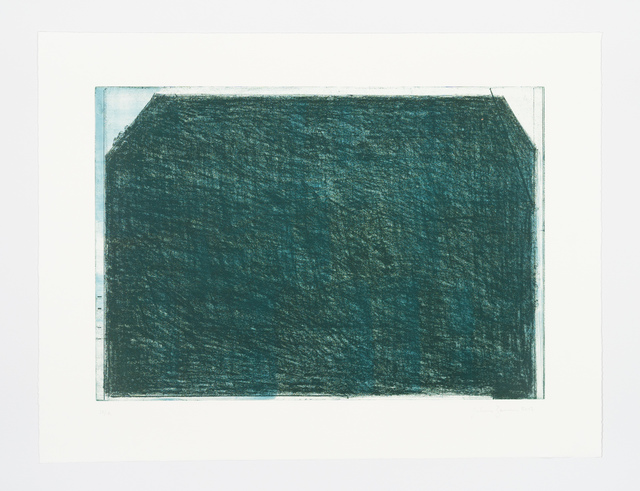 John Zurier, ‘October 2 (Green)’, 2017, Print, Soft ground etching, spitb ote aquatint, scraping, BORCH