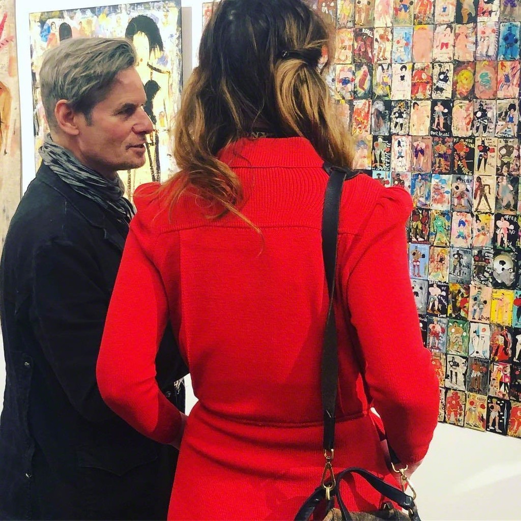 Artist Richard Kurtz & Photographer Katherine McMahon of ARTNews • Esperanza Projects Booth 18 • 2019 New York Outsider Art Fair Artist Richard Kurtz & Photographer Katherine McMahon of ARTNews • Esperanza Projects Booth 18 • 2019 New York Outsider Art Fair