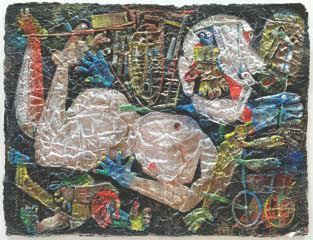 Nude, hand made paper relief, 42 x54 inch. 2015 Nude, hand made paper relief, 42 x54 inch. 2015