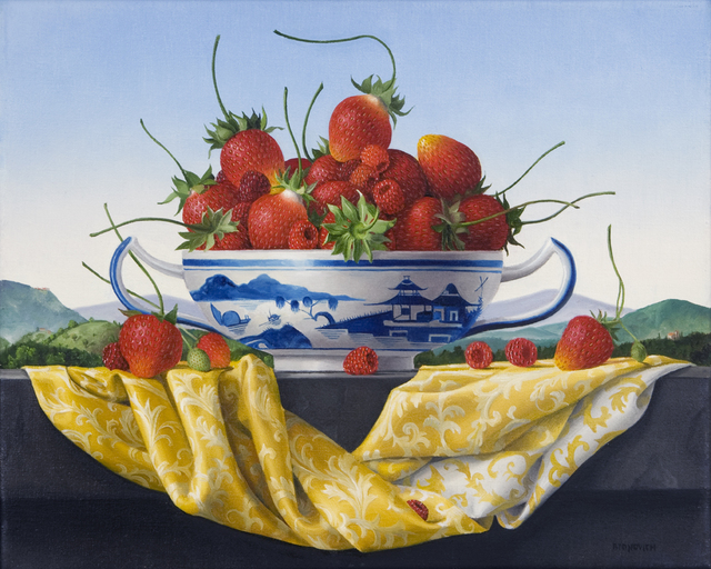James Aponovich, ‘Still Life with Strawberries in a Canton Bowl’, 2014, Clark Gallery