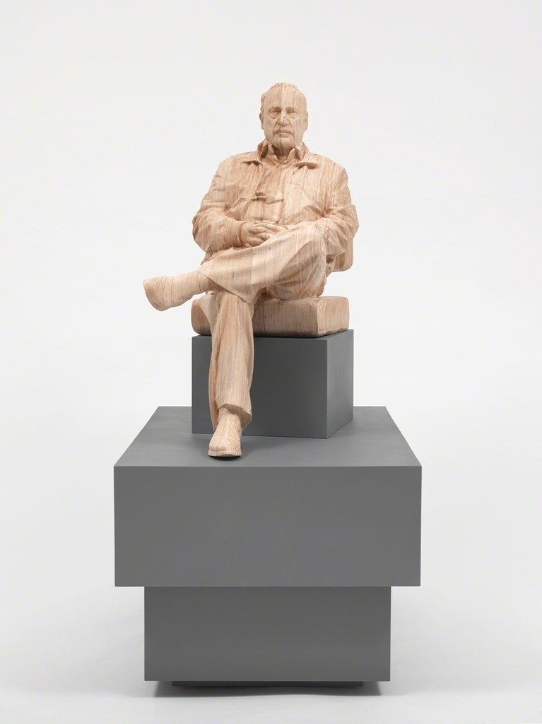 "Giorgio Moroder" 2015 / Contreplaqué, peinture acrylique, vernis / Plywood, acrylic paint, varnish / 123 x 57 x 79 cm / 48 1/2 x 22 1/2 x 31 1/8 inches / Unique / Photograph: Guillaume Ziccarelli Courtesy Galerie Perrotin "Giorgio Moroder" 2015 / Contreplaqué, peinture acrylique, vernis / Plywood, acrylic paint, varnish / 123 x 57 x 79 cm / 48 1/2 x 22 1/2 x 31 1/8 inches / Unique / Photograph: Guillaume Ziccarelli Courtesy Galerie Perrotin