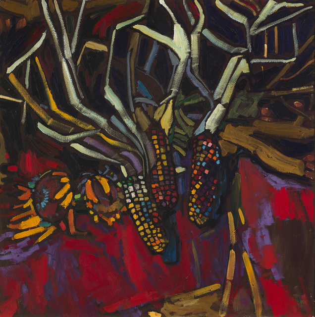 Arthur Shilling, ‘Corn And Sunflowers’, ca. 1983, Painting, Oil on canvas, Kinsman Robinson Galleries