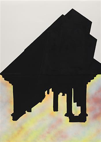 Robert Longo - Study for Black Palms