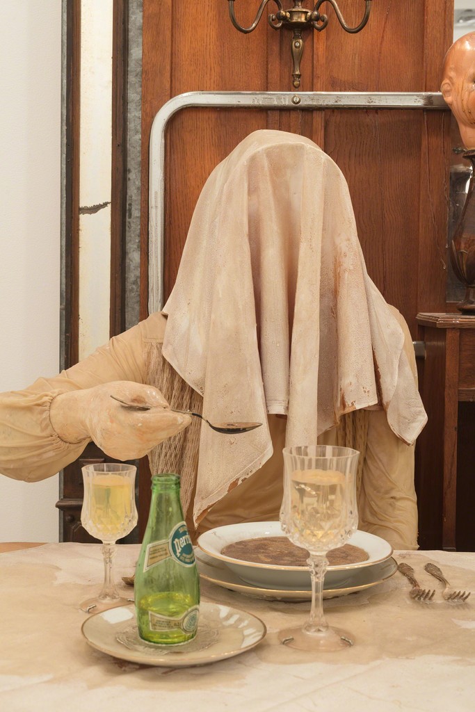 Edward and Nancy Kienholz, The Soup Course at the She-She Cafe, 1982. Mixed media. Permanent Collection, Institute of Contemporary Art, Miami. Gift of Irma and Norman Braman. Edward and Nancy Kienholz, The Soup Course at the She-She Cafe, 1982. Mixed media. Permanent Collection, Institute of Contemporary Art, Miami. Gift of Irma and Norman Braman.