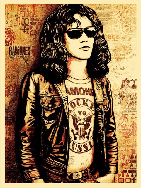 Shepard Fairey, ‘Tommy Ramone Red’, 2016, Galerie Brugier-Rigail