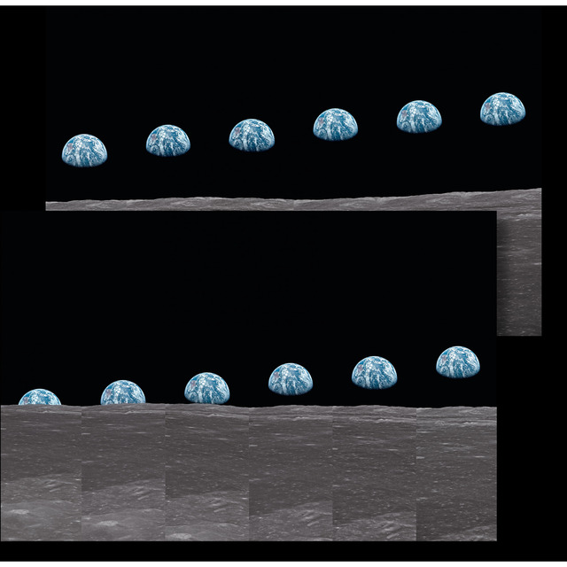 TASCHEN, ‘Buzz Aldrin Print: Apollo 11 Earthrise Sequence Diptych’, 2019, Print, Dye-sublimation print on ChromaLuxe aluminum panel, ÆRENA Galleries and Gardens