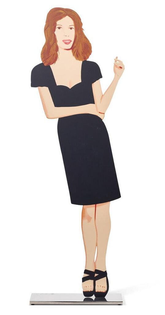 Alex Katz - Black Dress 2 (Cecily), from Black Dress (cutout edition)