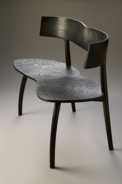 John Makepeace, ‘Scorched Embrace - Double seat 1’, 2019, Design/Decorative Art, Scorched oak, Sarah Myerscough Gallery