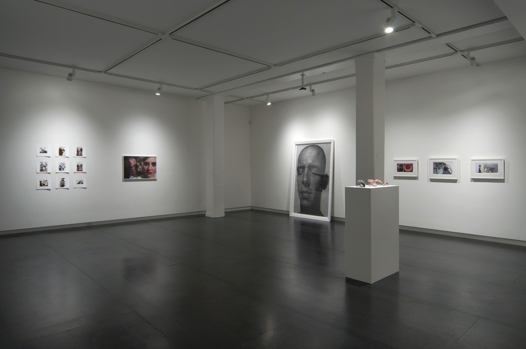 Left to right: photographic prints by Jordan Rathus, drawing by Ian Ingram, photographic prints by TJ Norris, 3D-printed triptych by Lorna Barnshaw. Photo by Worksighted. Left to right: photographic prints by Jordan Rathus, drawing by Ian Ingram, photographic prints by TJ Norris, 3D-printed triptych by Lorna Barnshaw. Photo by Worksighted.