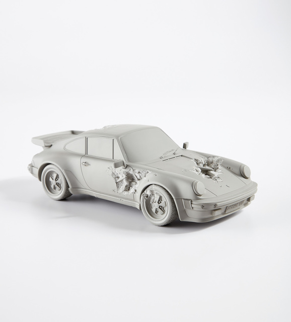 daniel arsham eroded 911 turbo figure white