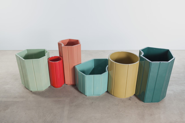 India Mahdavi, ‘VASES series 3 (S3) MONOCHROME, SET OF 6 in limited edition of 40 - celadon, red, rose, turquoise, chartreuse, canard blue.’, 2013, Carwan Gallery