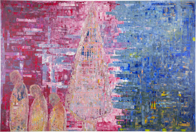 Sassan Behnam-Bakhtiar, ‘Guardians of Life’, 2017, Mixed Media, Mixed media on canvas, Saatchi Gallery