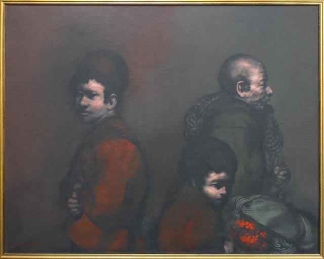 Rafael Coronel, ‘Three Figures’, 1976, Painting, Oil on Canvas, Stern Fine Art