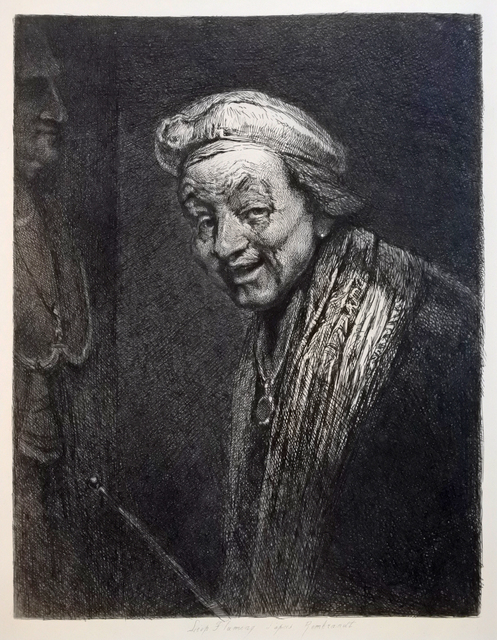 Leopold Flameng, ‘D'après Rembrandt’, 1868, Hans den Hollander Prints