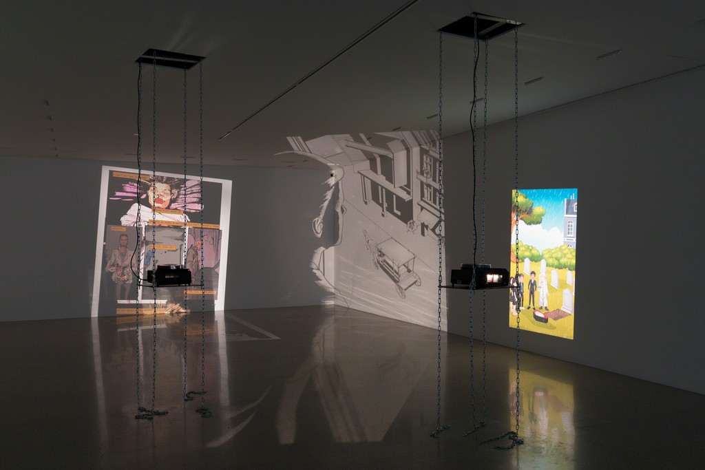 Exhibition view
Loretta Fahrenholz. Small Habit Revolution
Photo: Lisa Rastl
© mumok Exhibition view
Loretta Fahrenholz. Small Habit Revolution
Photo: Lisa Rastl
© mumok
