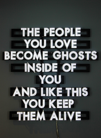Robert Montgomery, ‘The People You Love’, 2013, Mannerheim Gallery