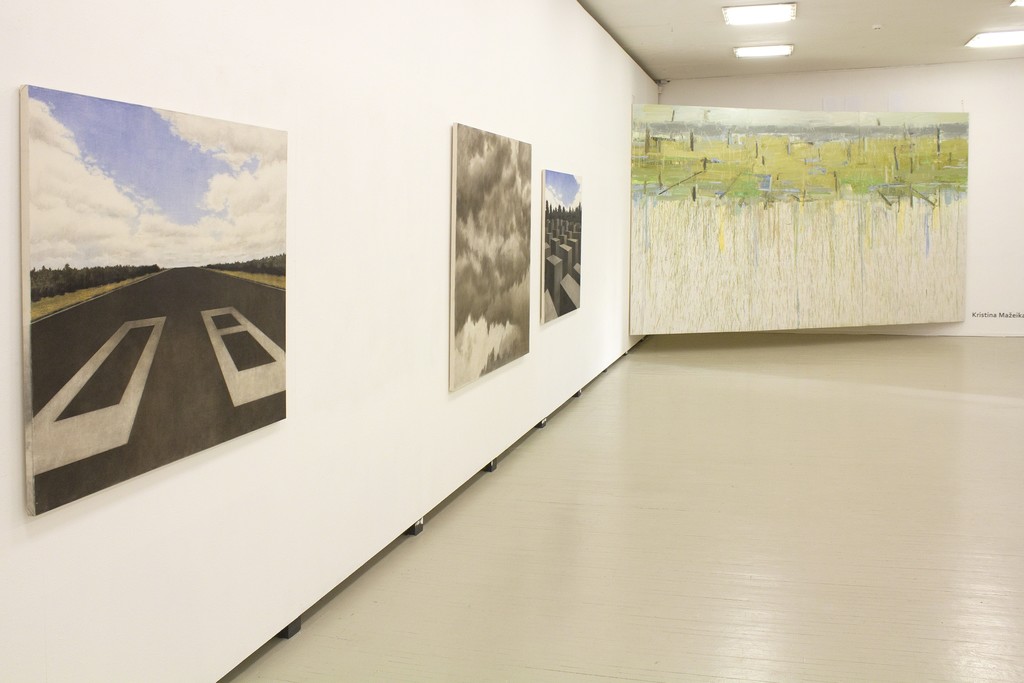 Fragment of exhibition "Counter-argument II" with works by Sonata Riepšaitė (on the left) and Kristina Mažeikaitė (on the right). Photography by Airida Rekštytė. Fragment of exhibition "Counter-argument II" with works by Sonata Riepšaitė (on the left) and Kristina Mažeikaitė (on the right). Photography by Airida Rekštytė.