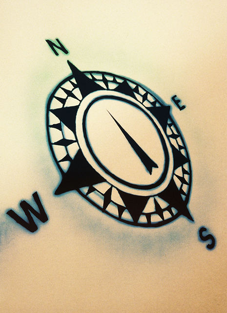 Ed Ruscha, ‘Compass’, 1990, Print, 4-color screenprint, Upsilon Gallery