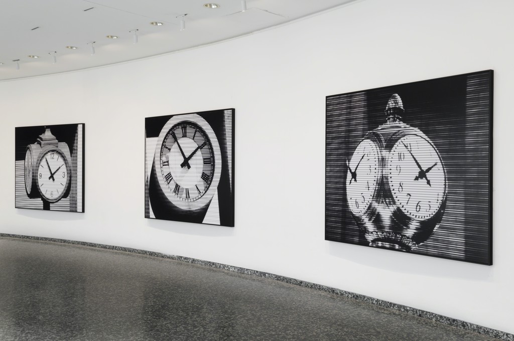 Installation view of Bettina Pousttchi: World Time Clock at the Hirshhorn Museum and Sculpture Garden, 2016. Photo: Cathy Carver Installation view of Bettina Pousttchi: World Time Clock at the Hirshhorn Museum and Sculpture Garden, 2016. Photo: Cathy Carver