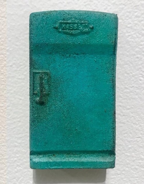 Elizabeth Folk, ‘Refrigerator’, 2019, Sculpture, Bronze with cupric nitrate and menstrual blood patina, LAUNCH LA