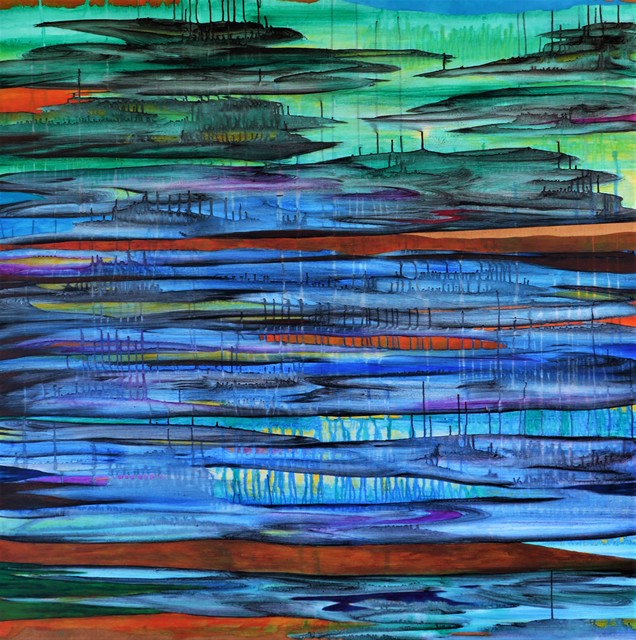Javier David Ramos, ‘Región de incertidumbre IV’, 2018, Painting, Acrylic on canvas, Biaggi & Faure Fine Art