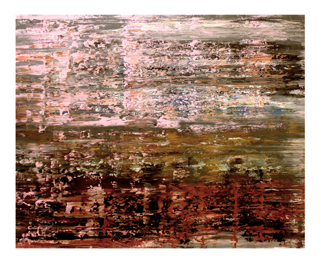 Bashir Qonqar, ‘Pink and Brown’, 2017, Painting, Acrylic on Canvas, Bab idDeir Art Gallery