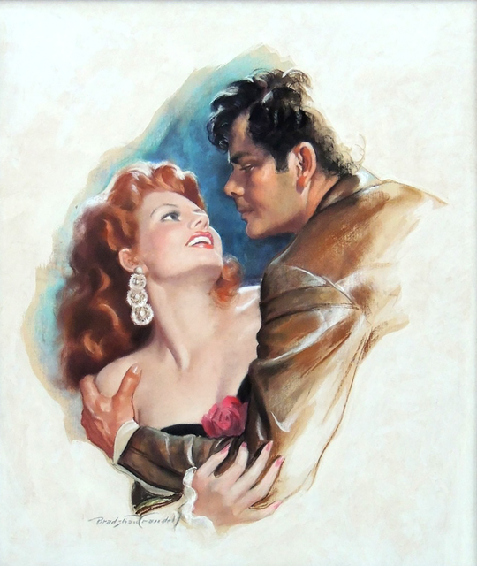 Bradshaw Crandell, ‘Rita Hayworth & Glen Ford, Movie Poster Illustration’, 1948, The Illustrated Gallery
