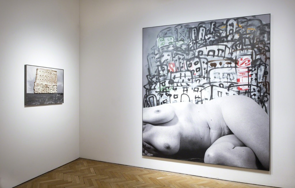 Marcus Harvey, Ceramic Isle II, 2016 and Gimme Shelter, 2016 Marcus Harvey, Ceramic Isle II, 2016 and Gimme Shelter, 2016