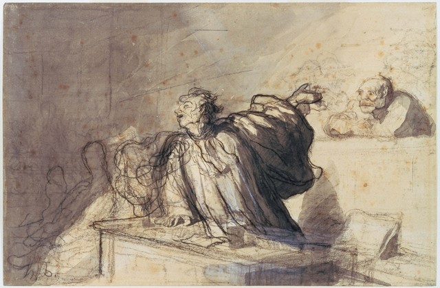 Honoré Daumier, ‘Plea for the Defense’, Early 1860s, Phillips Collection